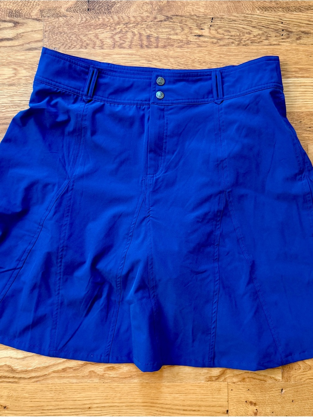 sahalie Royal Blue Athletic Skort with Button Waistband size 10